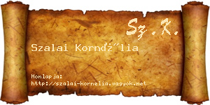 Szalai Kornélia névjegykártya